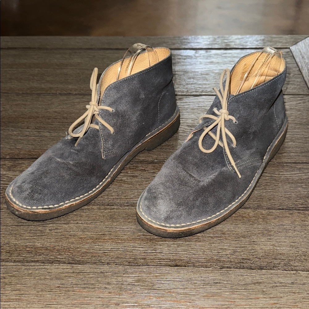 Todd Snyder Nomad Chukka Suede Desert Boots Grey (Blue) - Picture 2 of 8